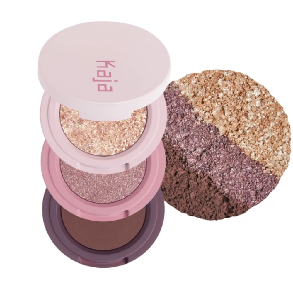 Kaja Beauty Bento Bouncy Eyeshadow Trio mini 0.14OZ 17 Mauve Bouquet, new in box